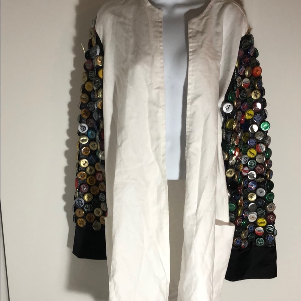 Bottle cap beer jacket homemade Halloween costume